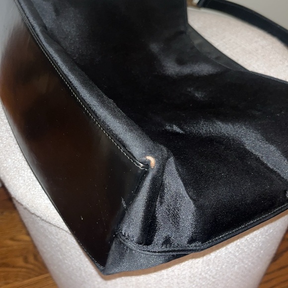 Authentic Vintage Gucci Black Satin Classic Shoulder Bag- pre owned  ❤️ - Picture 13 of 17